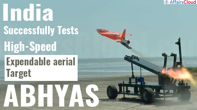 India successfully tests high-speed expendable aerial target ABHYAS