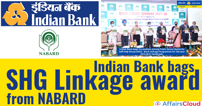 Indian-Bank-bags-SHG-Linkage-award-from-NABARD