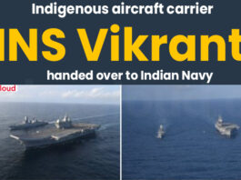 Indigenous aircraft carrier INS Vikrant handed over to Indian Navy