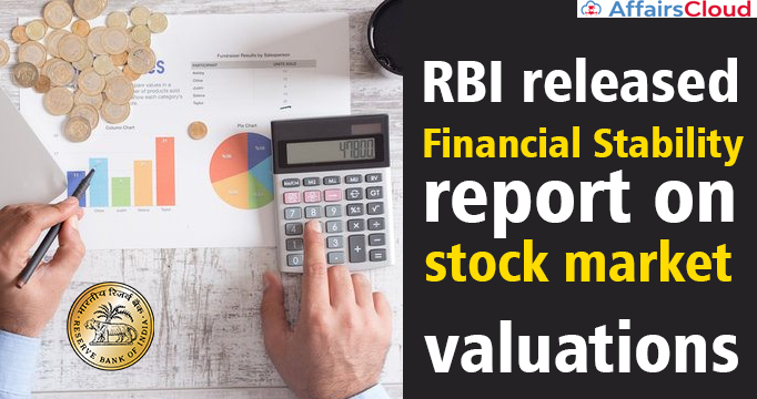 RBI-released-Financial-Stability-report-on-stock-market-valuations