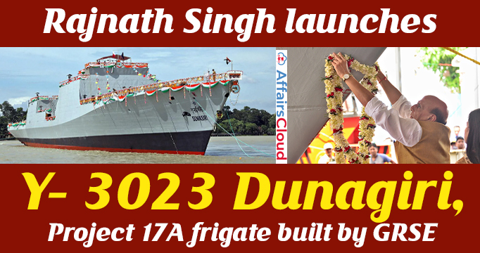 Rajnath-Singh-launches-Y--3023-Dunagiri,-Project-17A-frigate-built-by-GRSE