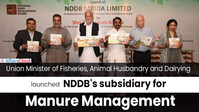 Shri Parshottam Rupala launches NDDB's subsidiary for manure management