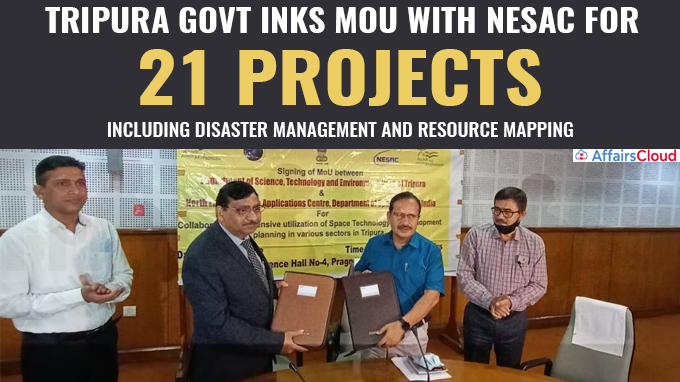 Tripura govt inks MoU with NESAC for 21 projects