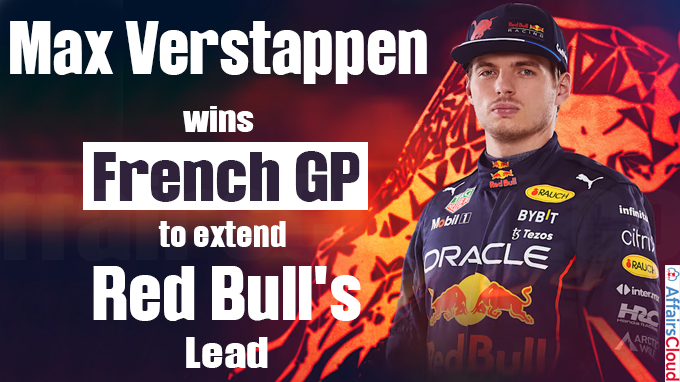 Verstappen wins French GP to extend Red Bull's lead