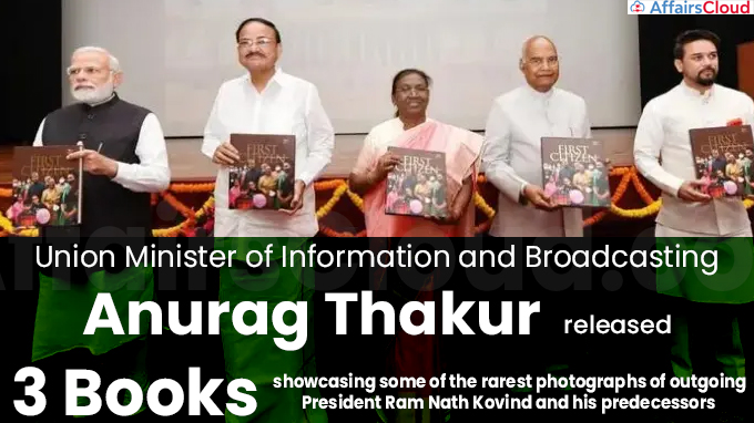 Anurag Thakur released books showcasing pictures of President Kovind