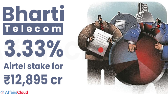Bharti Telecom to buy 3.33% Airtel stake for ₹12,895 crore