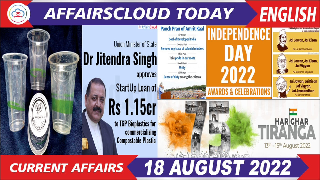 Current Affairs 18 August 2022 English