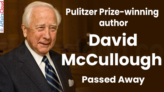 David McCullough, Pulitzer-winning historian, dies at 89