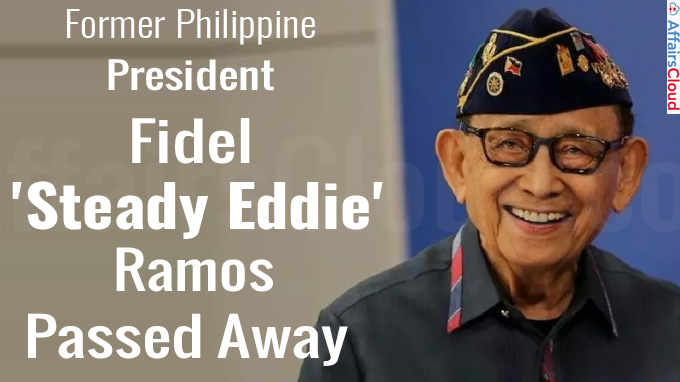 Former Philippine president Fidel 'Steady Eddie' Ramos