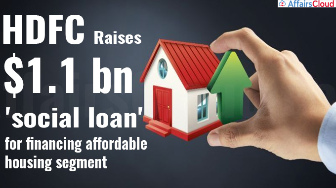 HDFC raises $1.1 bn social loan