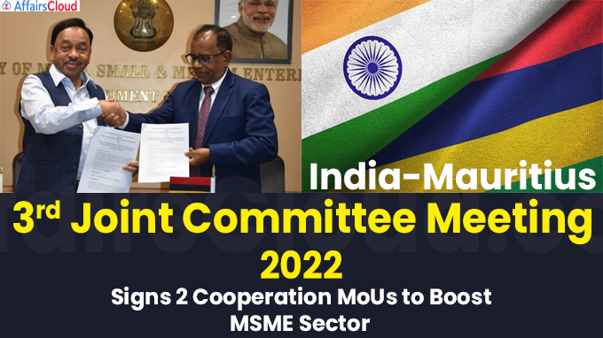 India-Mauritius 3rd Joint Committee Meeting 2022