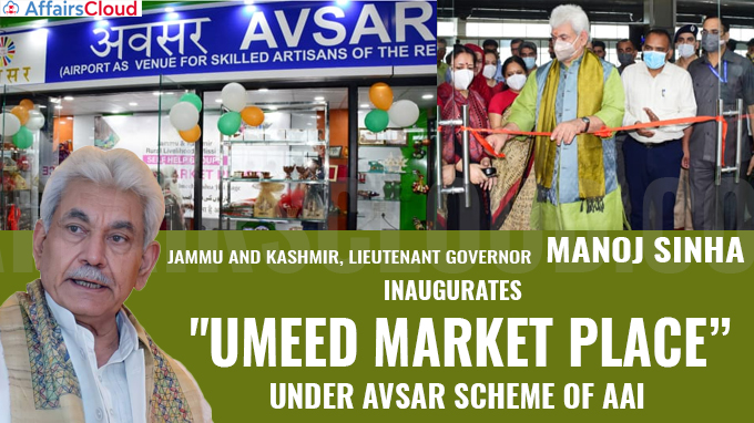 J&K LG Manoj Sinha inaugurates UMEED Market Place