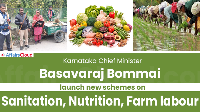Karnataka CM announces schemes on sanitation, nutrition, farm labour