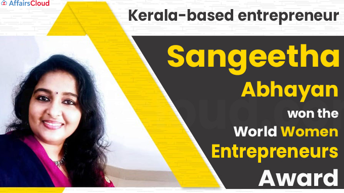 Kerala woman bags international entrepreneurs’ award