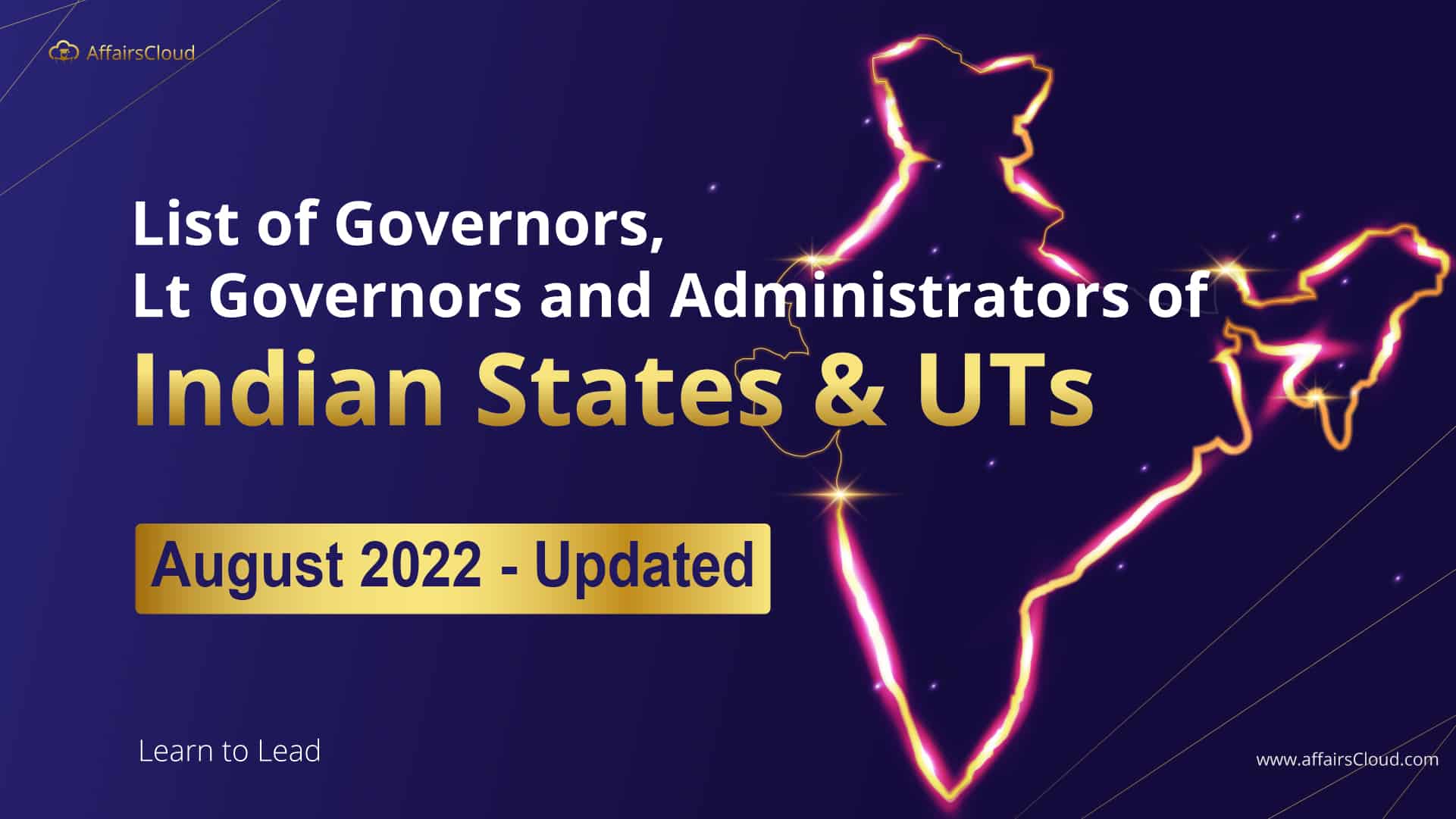 List of Governors August 2022
