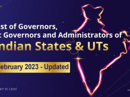 List of Governors Feb 2023