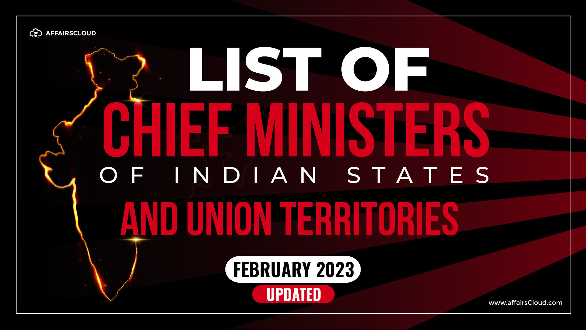 List of chief ministers February 2023