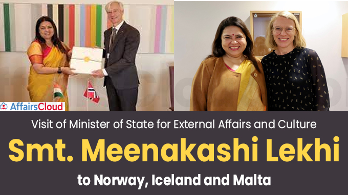 Visit of Minister of State for External Affairs and Culture Smt. Meenakashi Lekhi