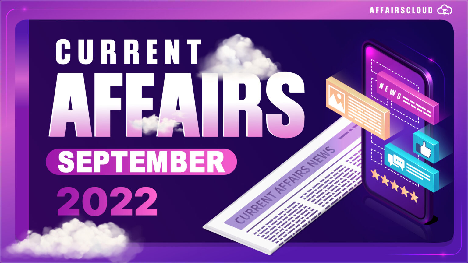 Current Affairs September 2022