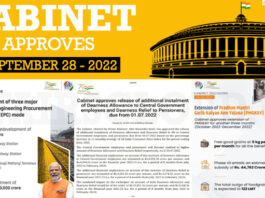 Cabinet approvals on Sept 28, 2022