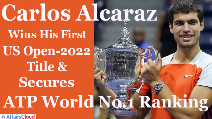Carlos Alcaraz wins maiden grand slam title at US Open and claims world's  top rank