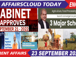 Current Affairs 23 September 2022 English new