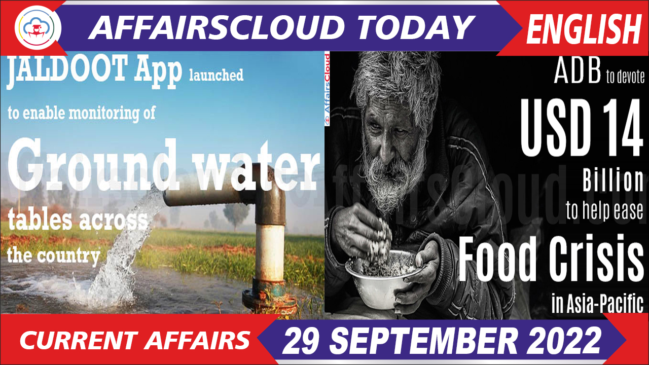 Current Affairs 29 September 2022 English