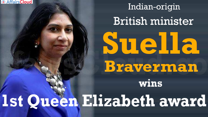 Indian-origin British minister Suella Braverman wins 1st Queen Elizabeth award