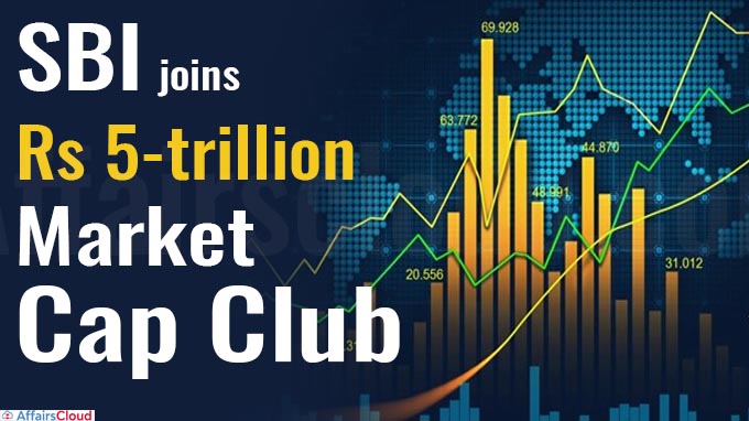 SBI joins Rs 5-trillion market cap club