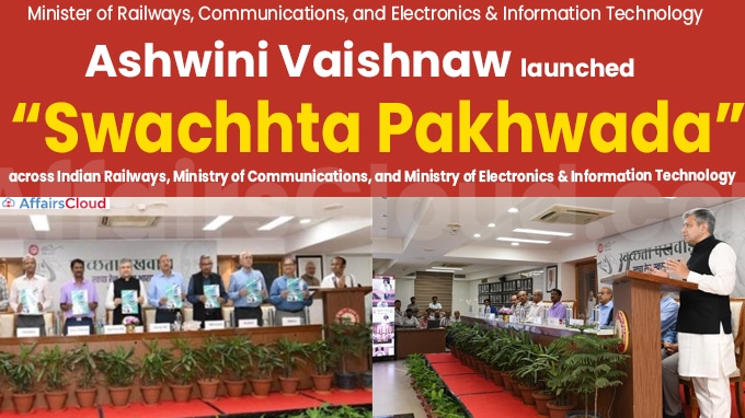 Shri Ashwini Vaishnaw launches “Swachhta Pakhwara” 1