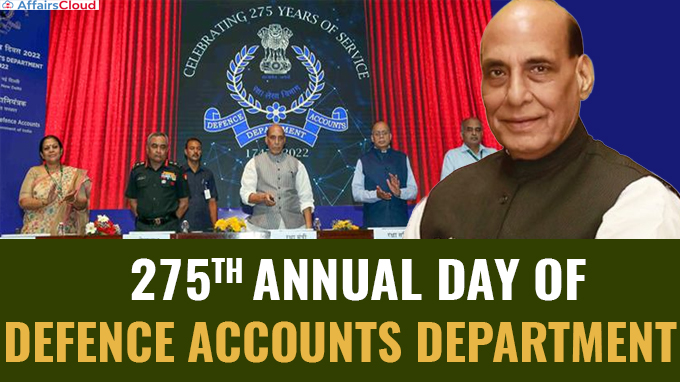 275th Annual Day of Defence Accounts Department