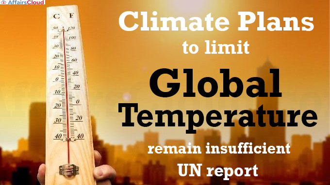 Climate plans to limit global temperature remain insufficient