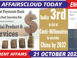 Current Affairs 21 October 2022 English