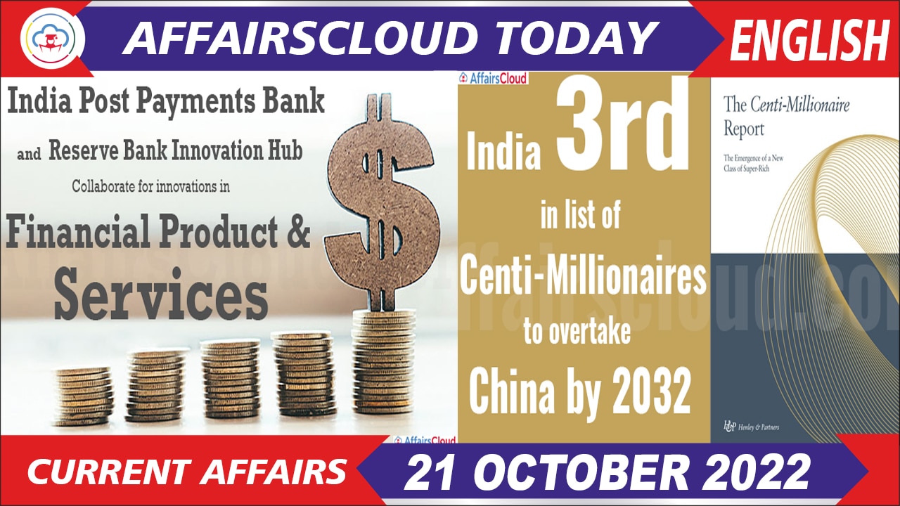 Current Affairs 21 October 2022 English