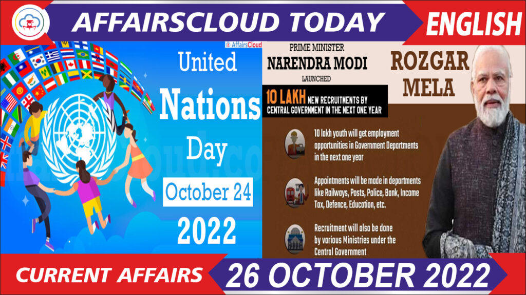 Current Affairs 26 October 2022