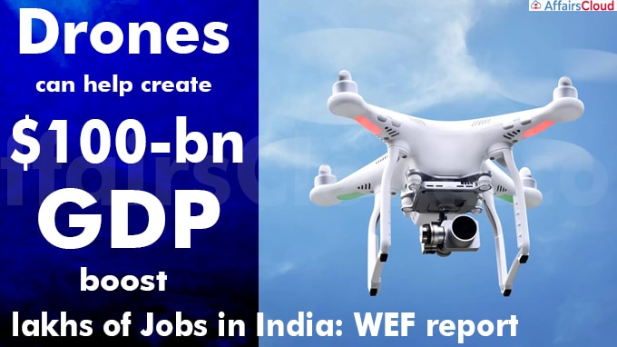 Drones can help create $100-bn GDP boost, lakhs of jobs in India WEF report