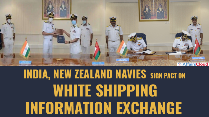 India, New Zealand navies sign pact on White Shipping Information Exchange