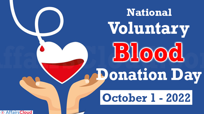 National Voluntary Blood Donation Day - October 1 202