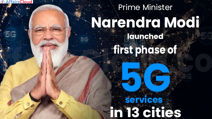PM Narendra Modi launches first phase of 5G services in 13 cities