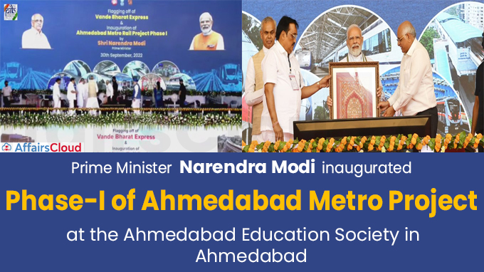 PM inaugurates Phase-I of Ahmedabad Metro project