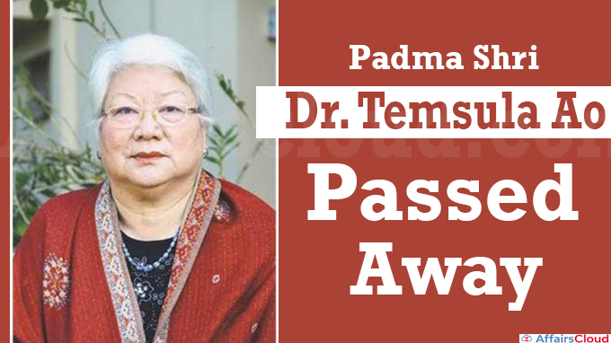 Padma Shri Dr. Temsula Ao passes away