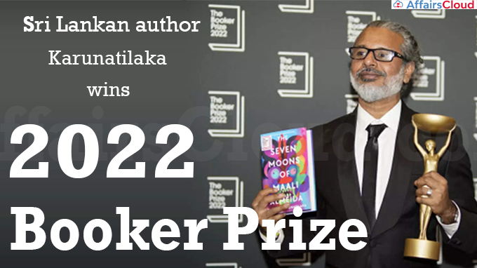 Shehan Karunatilaka wins 2022 Booker Prize