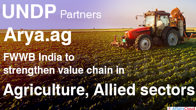 UNDP partners Arya.ag, FWWB India to strengthen value chain in agriculture, allied sectors