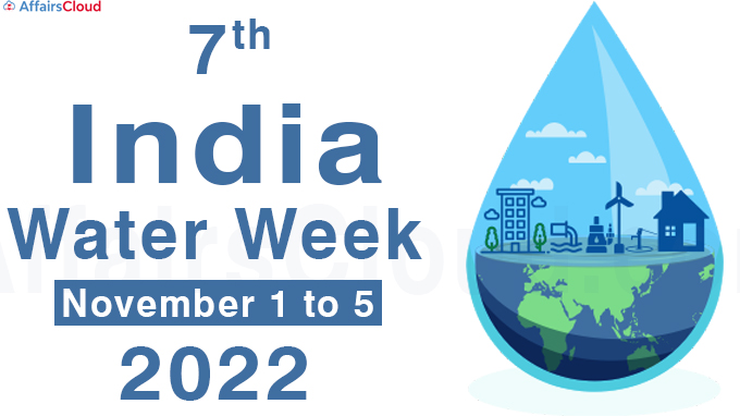 7th India Water Week - November 1 to 5 2022