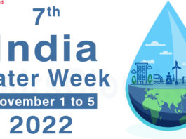 7th India Water Week - November 1 to 5 2022