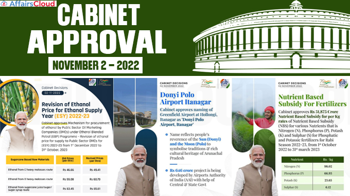 Cabinet approval on November 2 2022