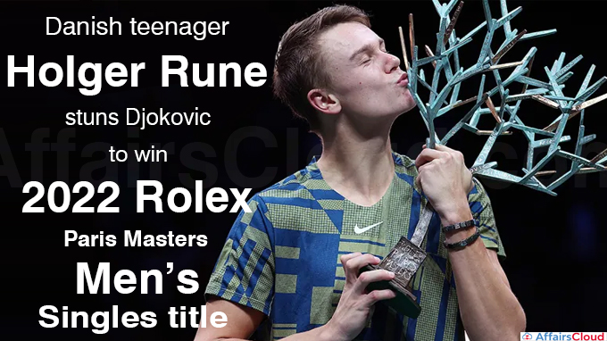 Danish teenager Rune stuns Djokovic