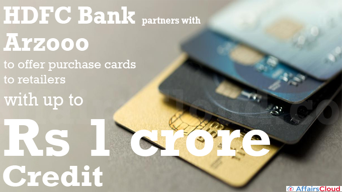 HDFC Bank partners with Arzooo to offer purchase cards to retailers with up to Rs 1 crore credit