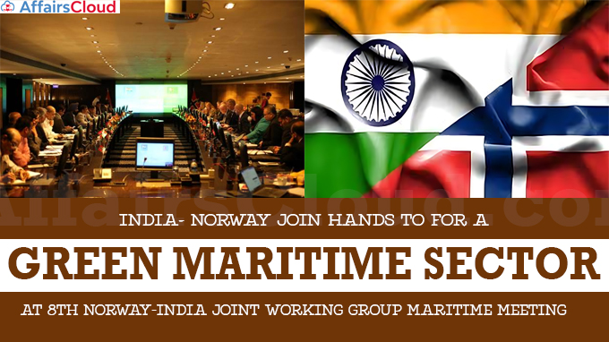 India- Norway join hands to for a GREEN MARITIME SECTOR