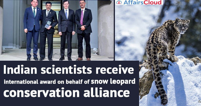 Indian-scientists-receive-international-award-on-behalf-of-snow-leopard-conservation-alliance